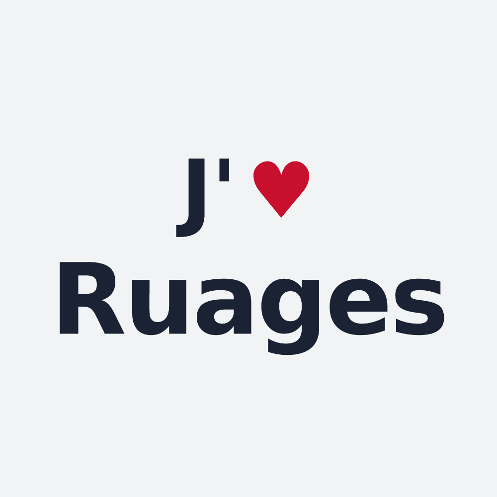 Poster personnalisé Ruages — design J'aime Ruages