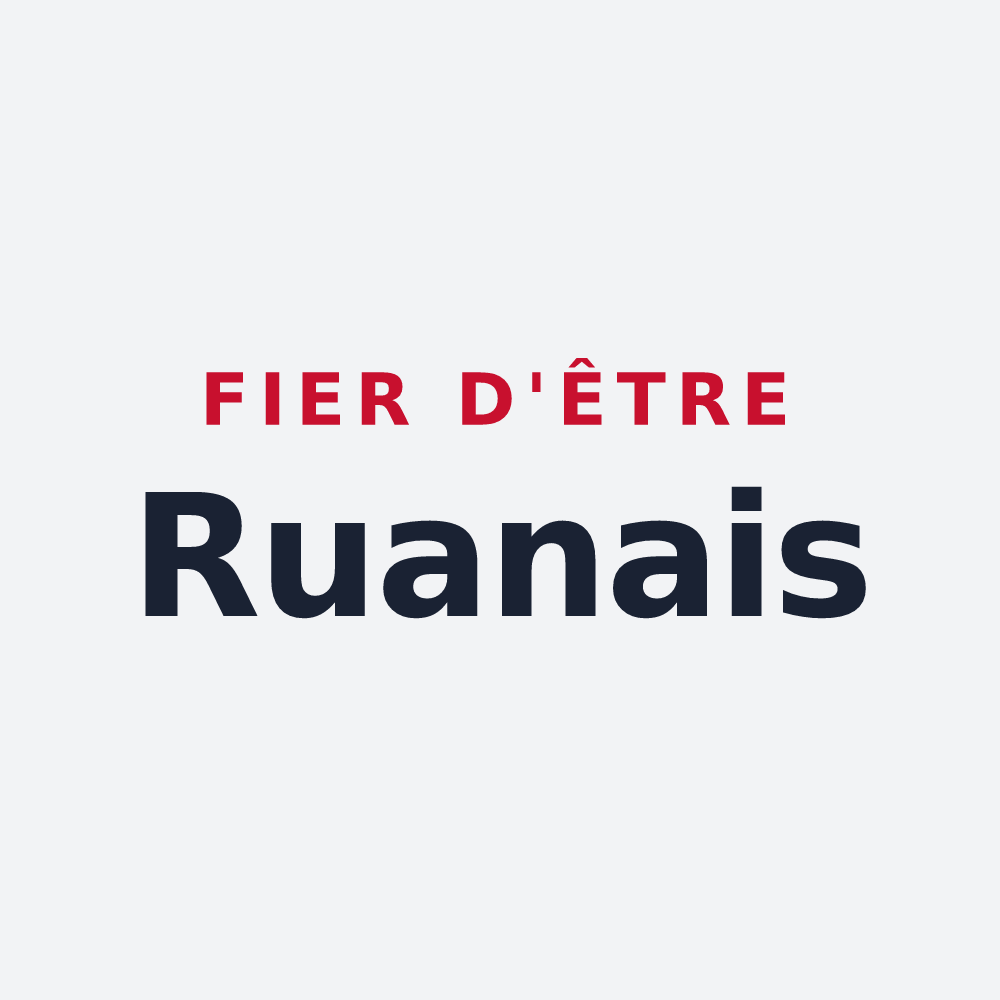 Poster « Fier d'être Ruanais » — design pour Ruan