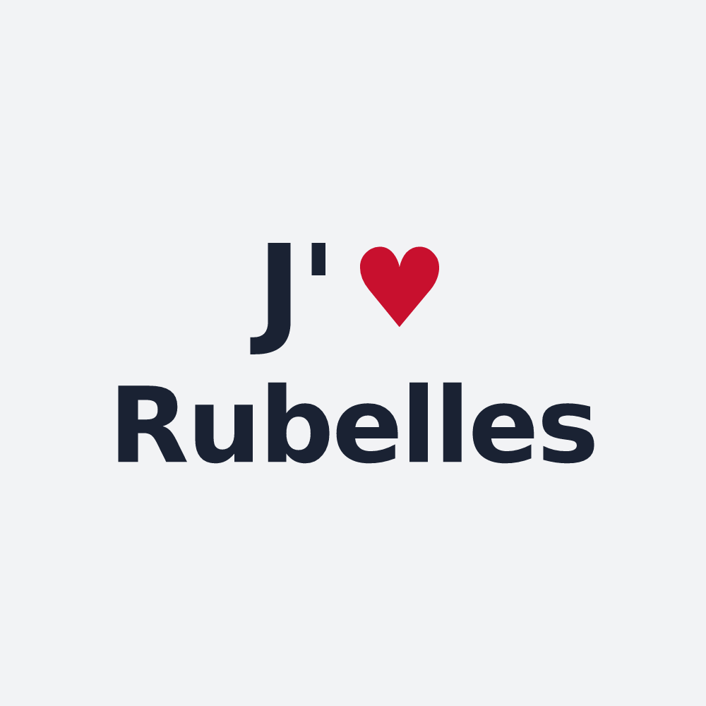 Poster personnalisé Rubelles — design J'aime Rubelles