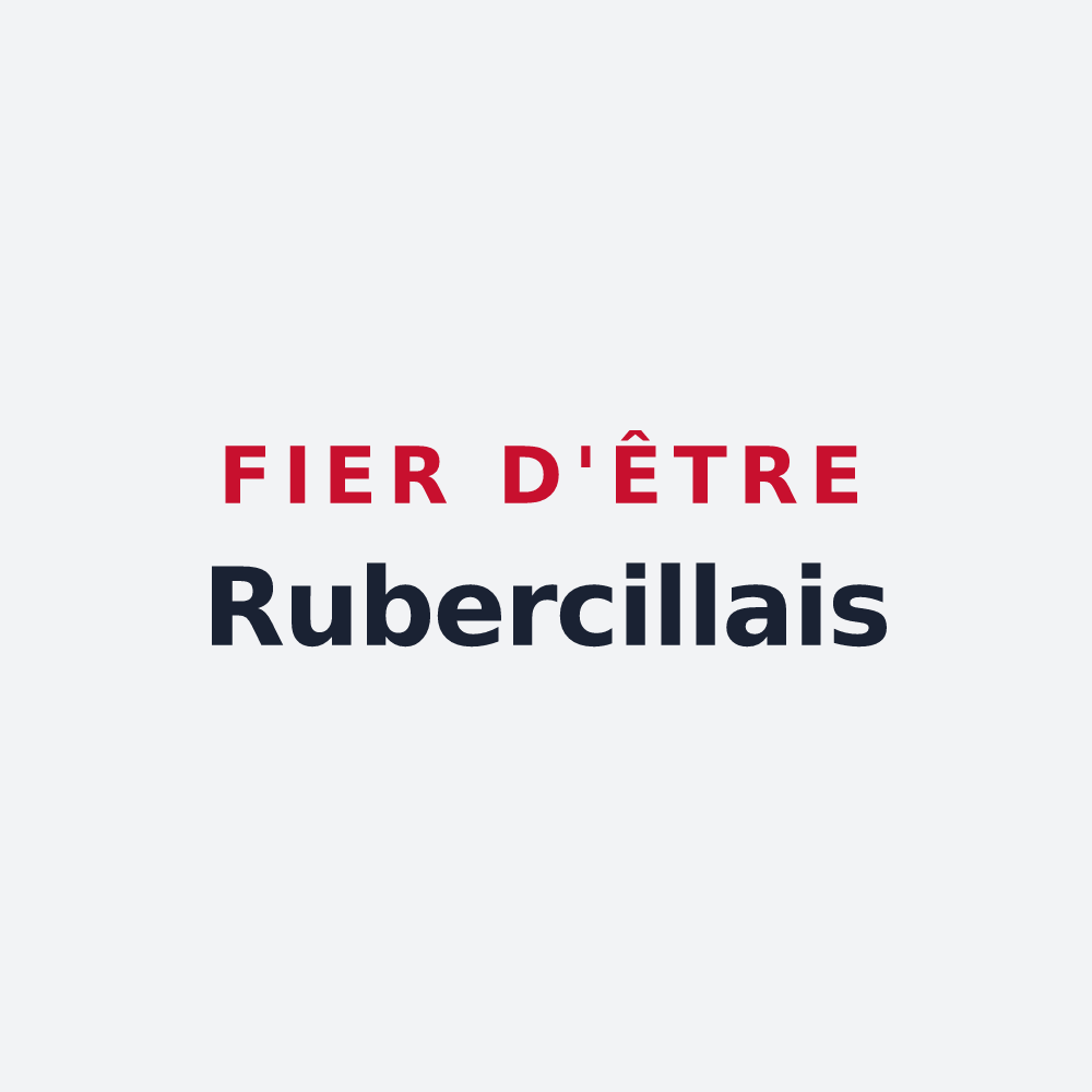 Poster « Fier d'être Rubercillais » — design pour Rubercy