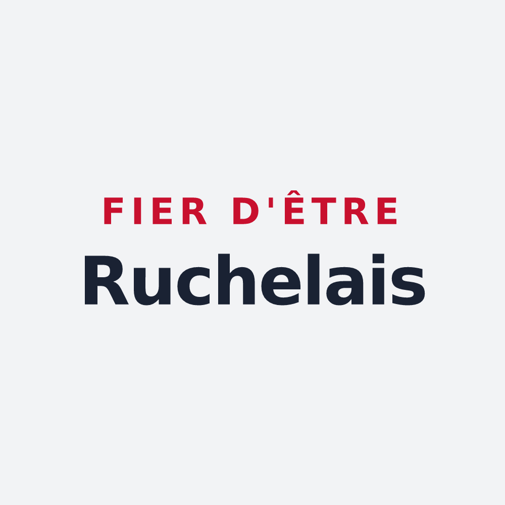 Poster « Fier d'être Ruchelais » — design pour Ruch