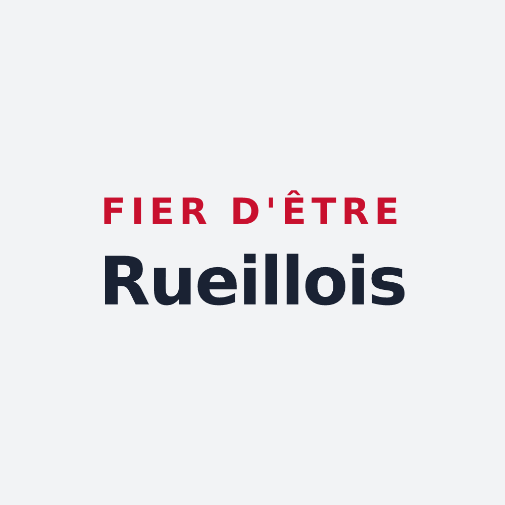 Poster « Fier d'être Rueillois » — design pour Rueil-Malmaison