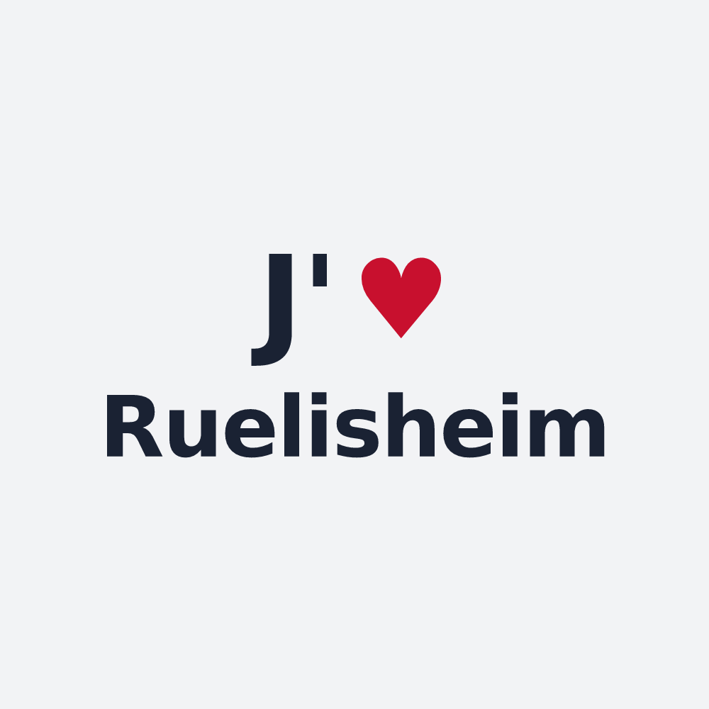 Poster personnalisé Ruelisheim — design J'aime Ruelisheim