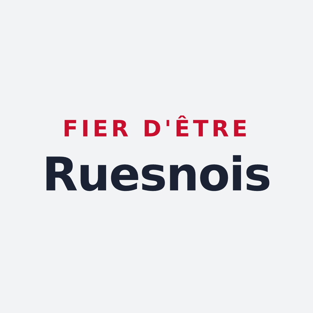 Poster « Fier d'être Ruesnois » — design pour Ruesnes
