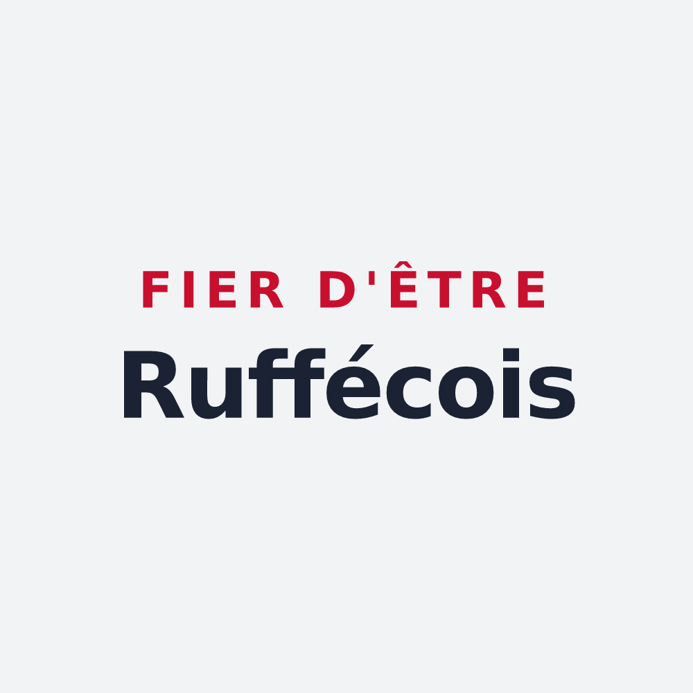 Poster « Fier d'être Ruffécois » — design pour Ruffec