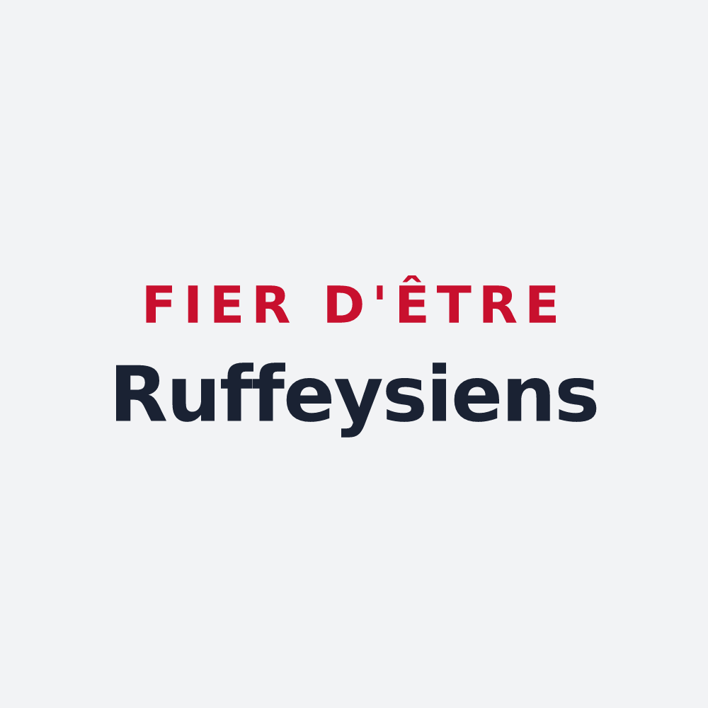 Poster « Fier d'être Ruffeysiens » — design pour Ruffey-sur-Seille