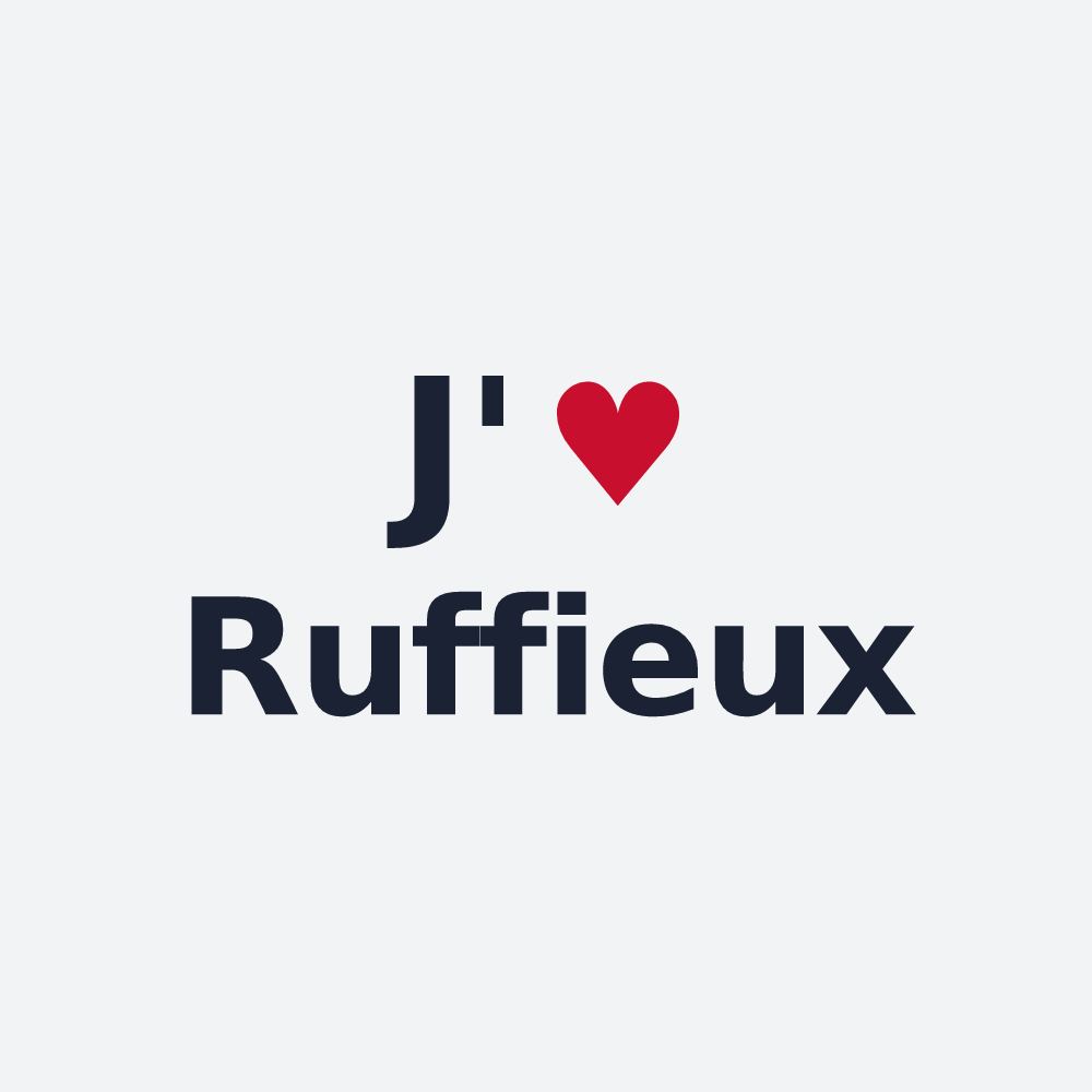 Poster personnalisé Ruffieux — design J'aime Ruffieux