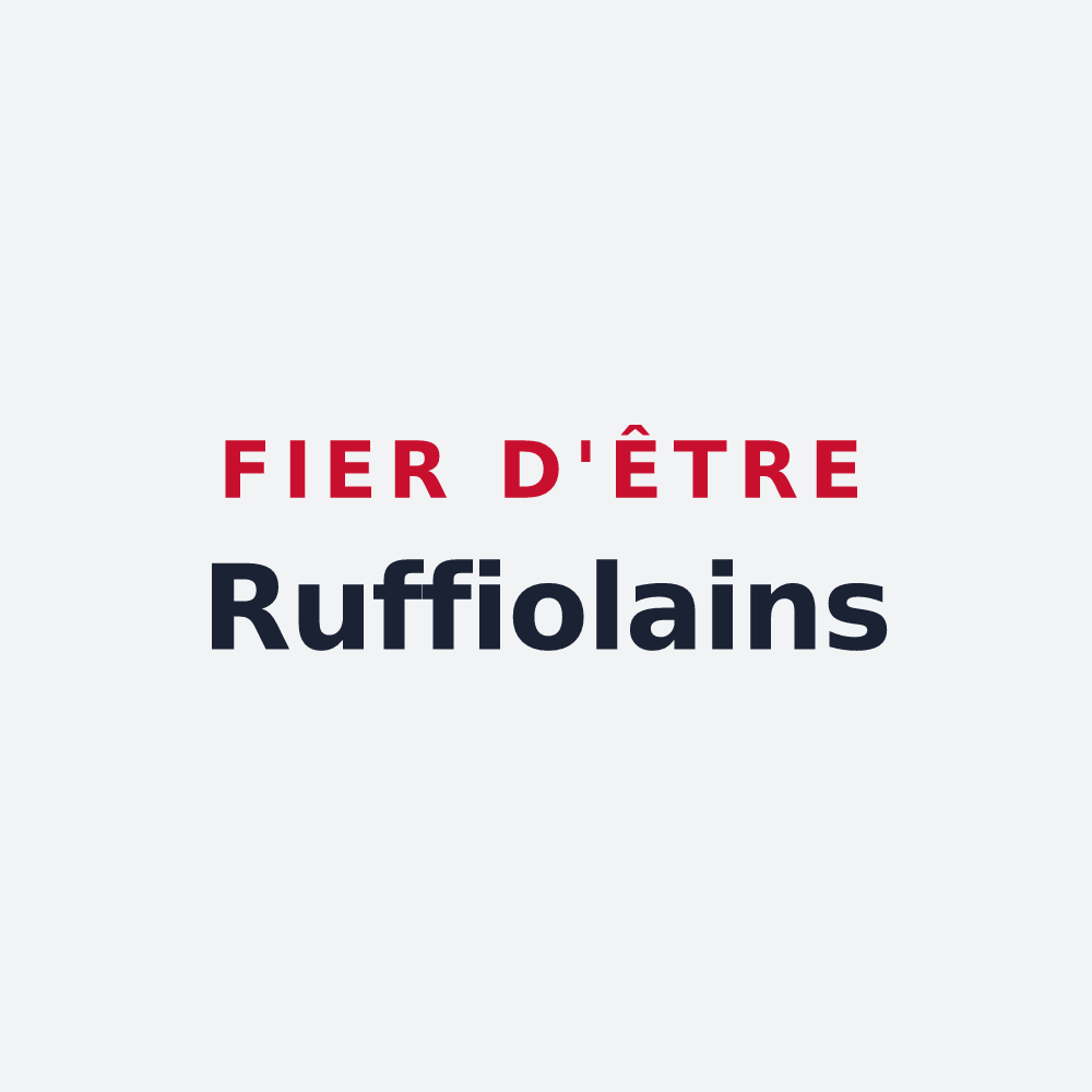 Poster « Fier d'être Ruffiolains » — design pour Ruffieux