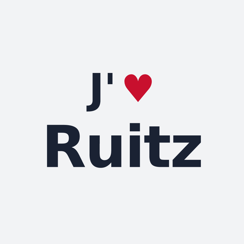 Poster personnalisé Ruitz — design J'aime Ruitz
