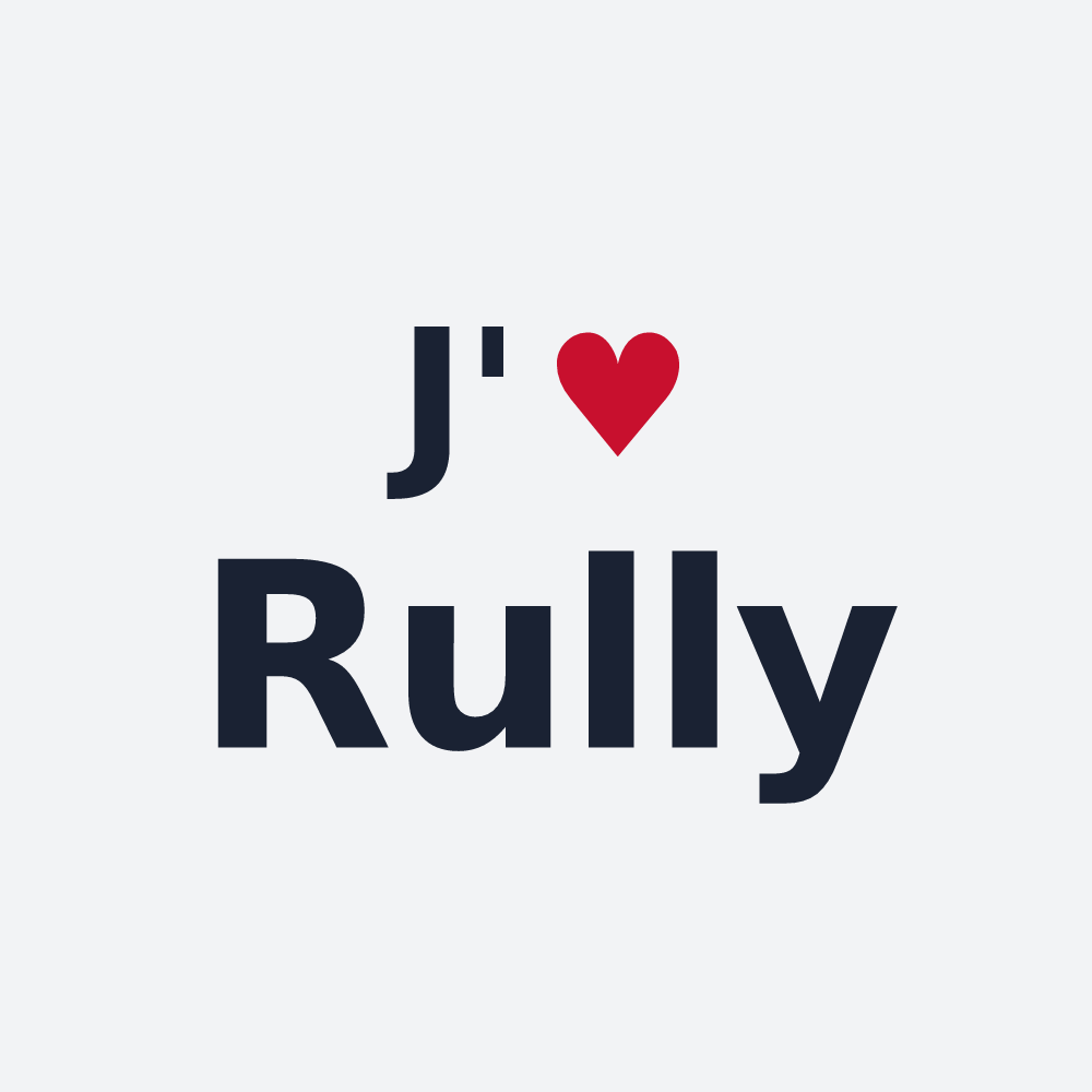 Poster personnalisé Rully — design J'aime Rully