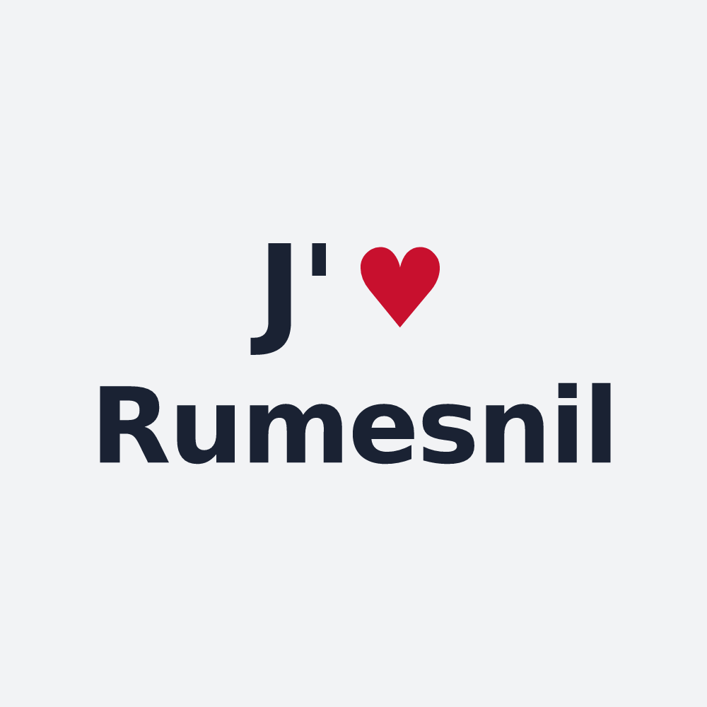 Poster personnalisé Rumesnil — design J'aime Rumesnil