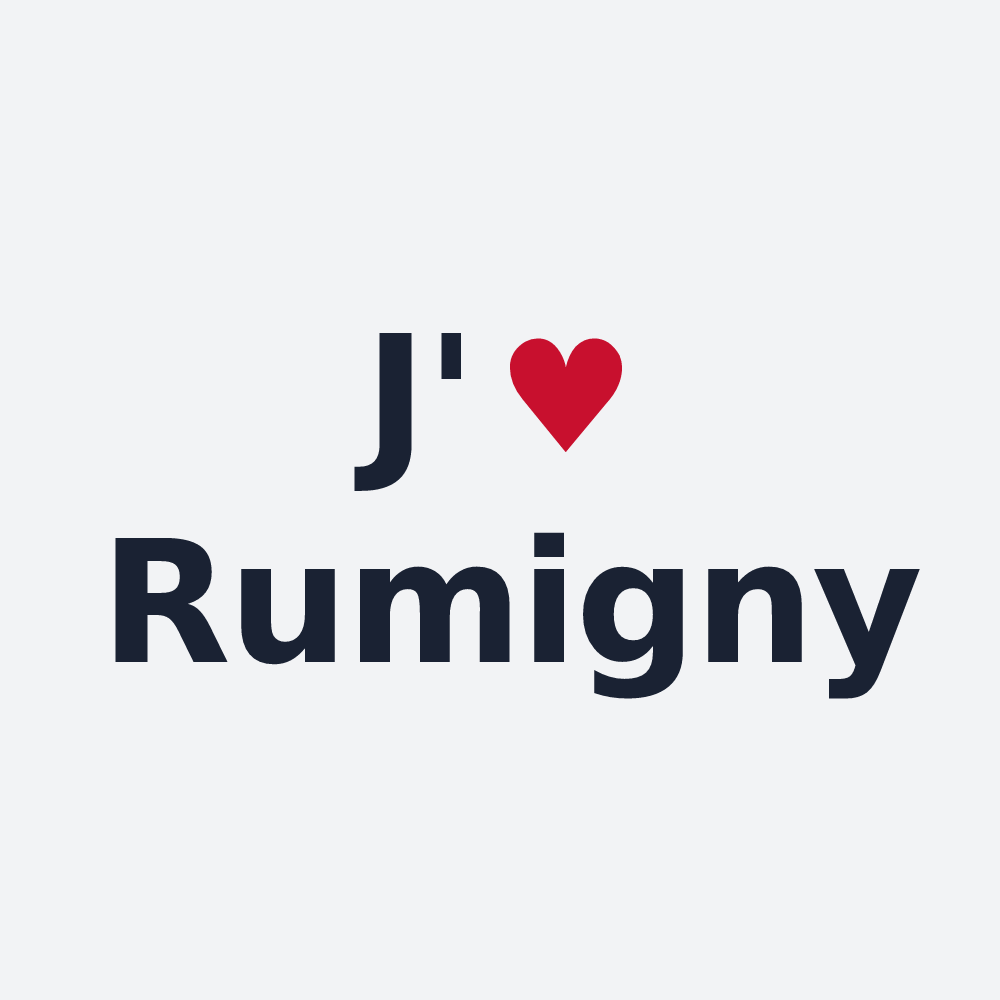 Poster personnalisé Rumigny — design J'aime Rumigny