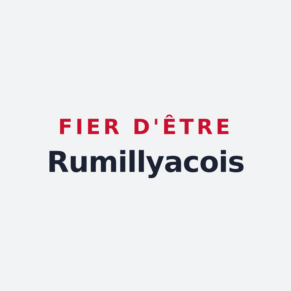 Poster « Fier d'être Rumillyacois » — design pour Rumilly