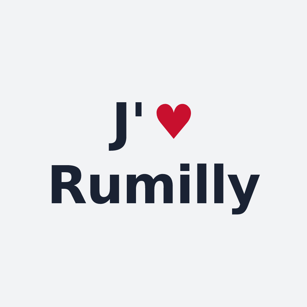 Poster personnalisé Rumilly — design J'aime Rumilly