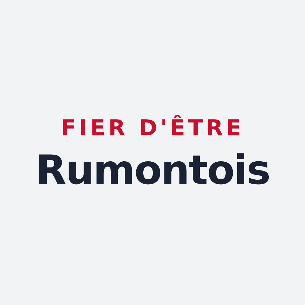 Poster « Fier d'être Rumontois » — design pour Rumont