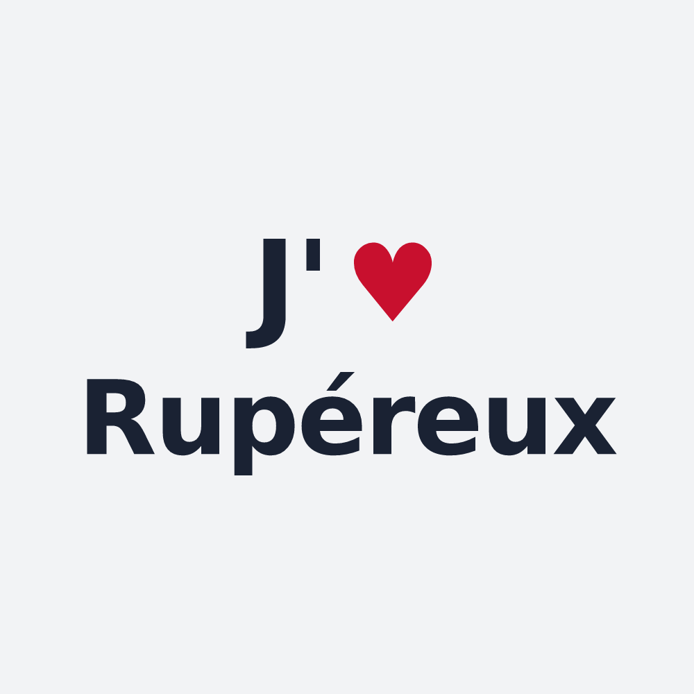 Poster personnalisé Rupéreux — design J'aime Rupéreux