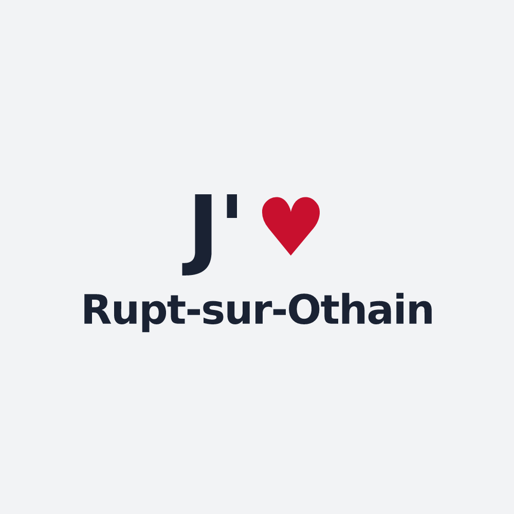 Poster personnalisé Rupt-sur-Othain — design J'aime Rupt-sur-Othain