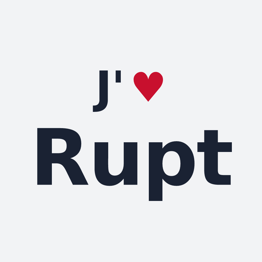Poster personnalisé Rupt — design J'aime Rupt