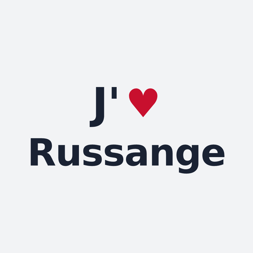 Poster personnalisé Russange — design J'aime Russange