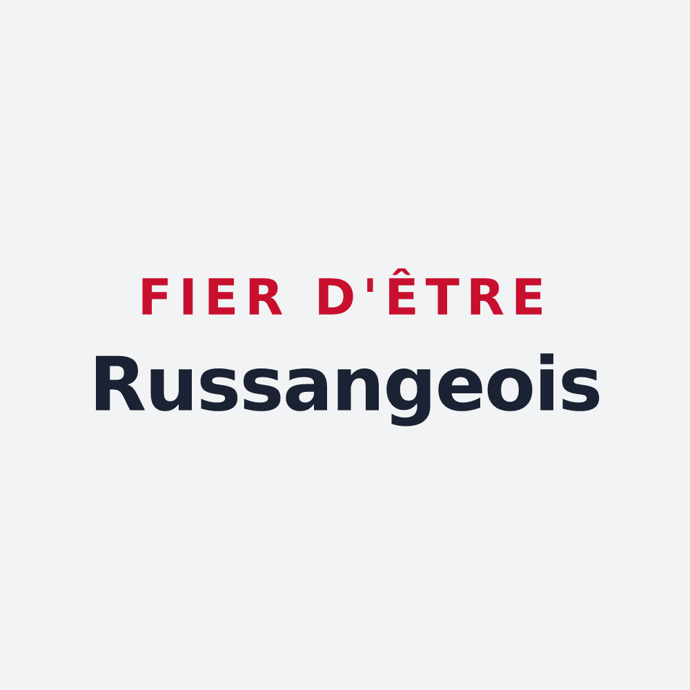 Poster « Fier d'être Russangeois » — design pour Russange
