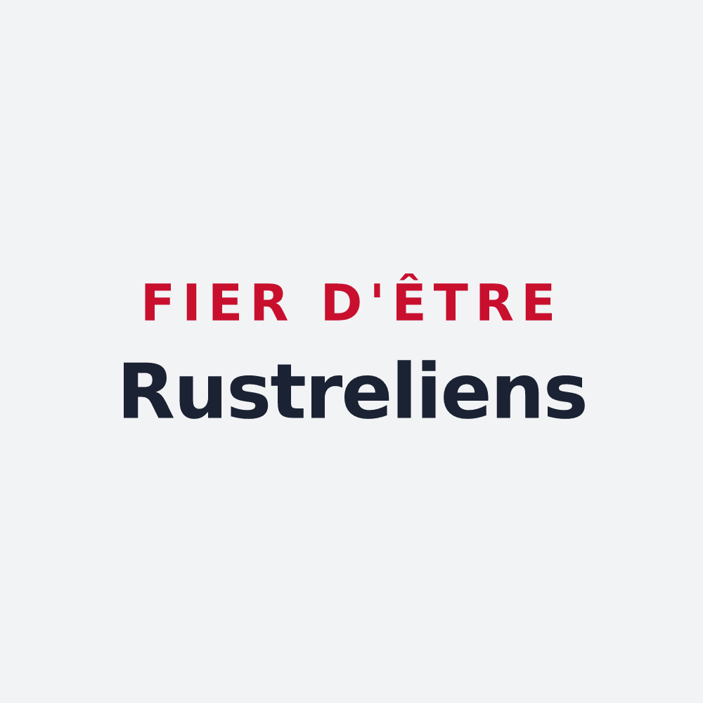Poster « Fier d'être Rustreliens » — design pour Rustrel