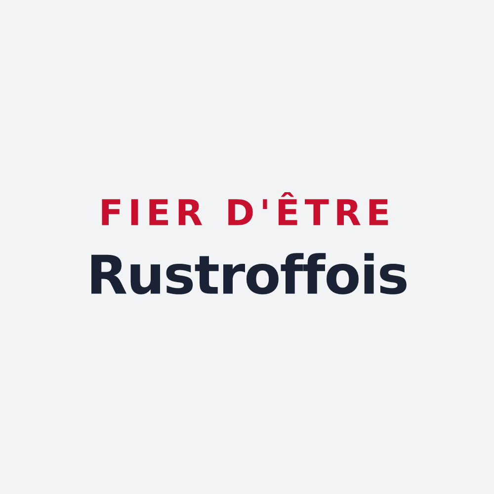 Poster « Fier d'être Rustroffois » — design pour Rustroff