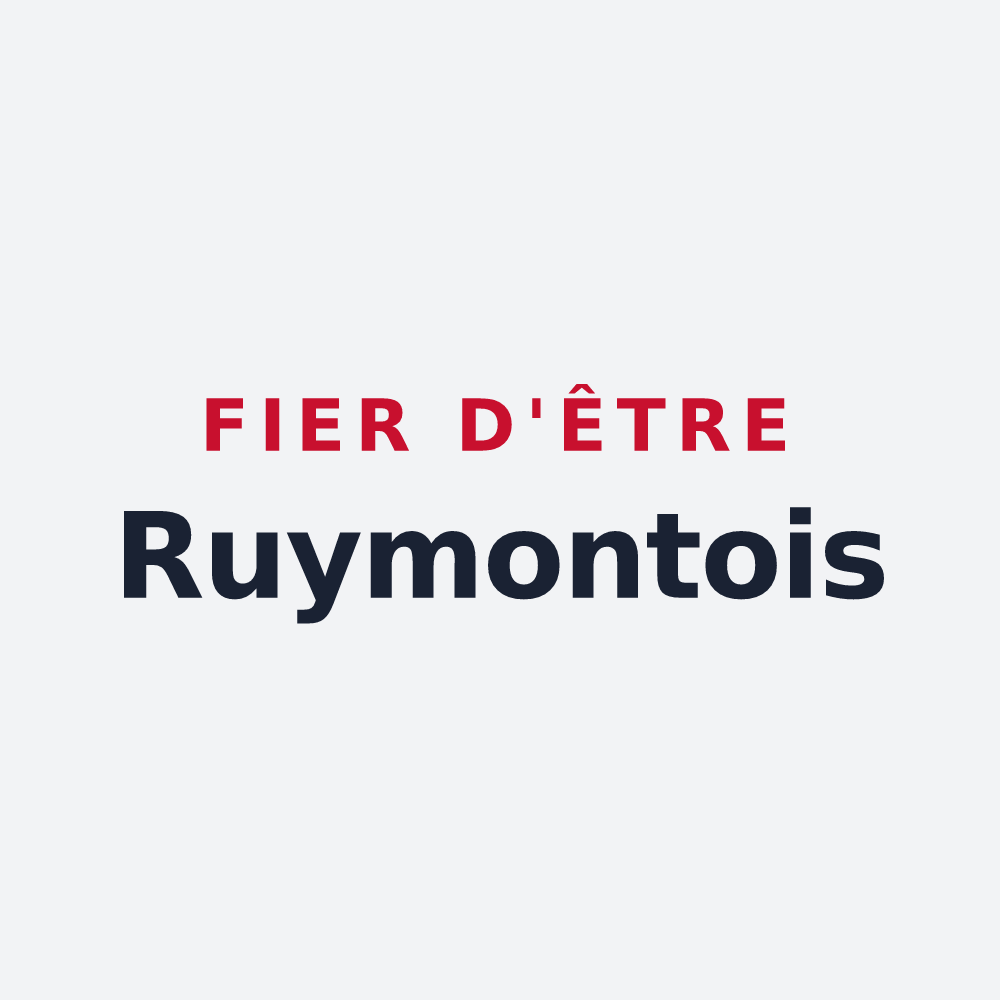 Poster « Fier d'être Ruymontois » — design pour Ruy-Montceau