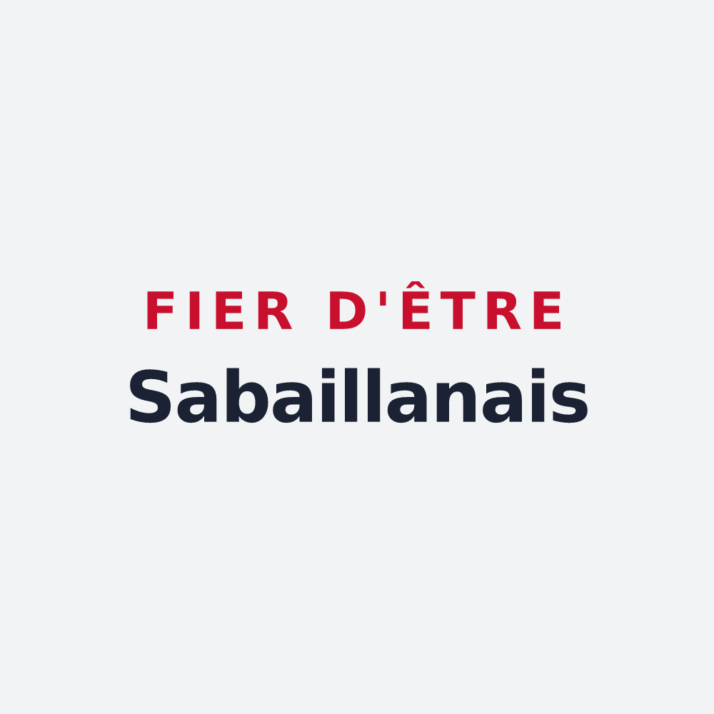 Poster « Fier d'être Sabaillanais » — design pour Sabaillan