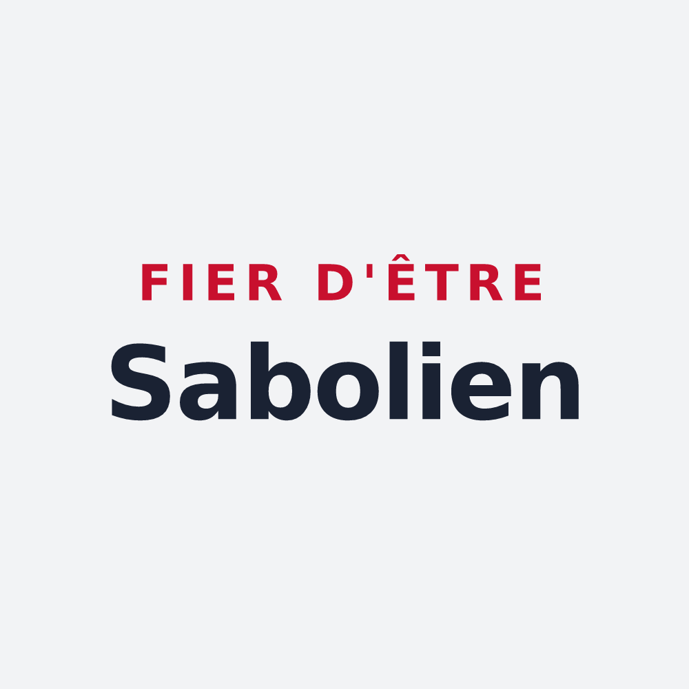 Poster « Fier d'être Sabolien » — design pour Sablé-sur-Sarthe