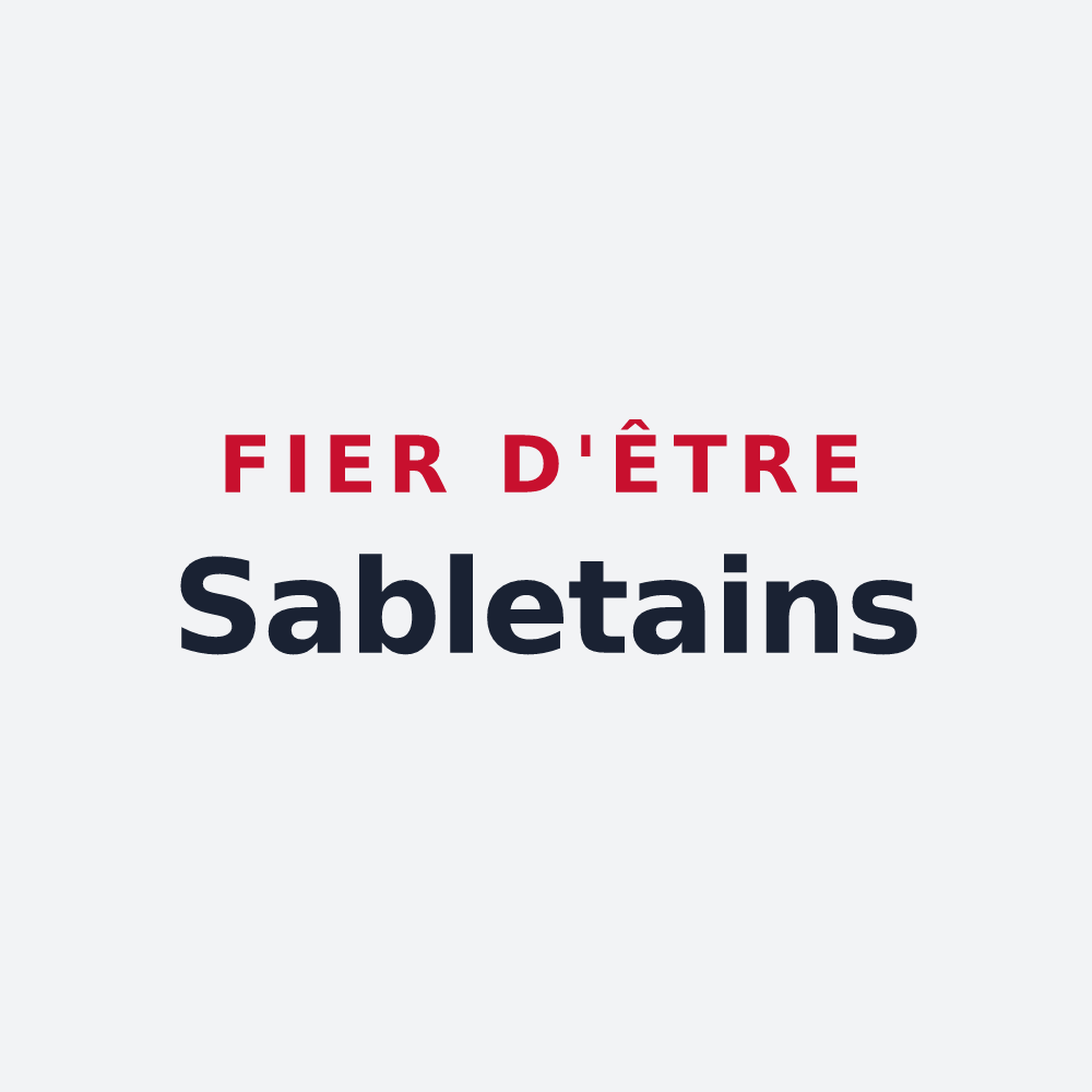 Poster « Fier d'être Sabletains » — design pour Sablet