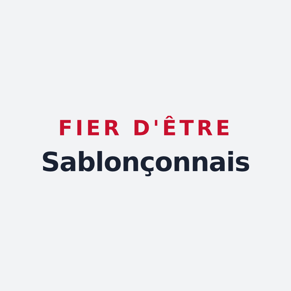 Poster « Fier d'être Sablonçonnais » — design pour Sablonceaux