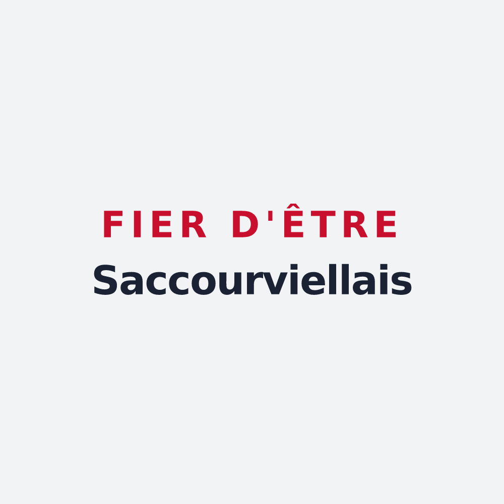 Poster « Fier d'être Saccourviellais » — design pour Saccourvielle