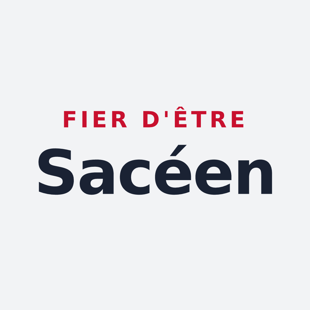 Poster « Fier d'être Sacéen » — design pour Sacey