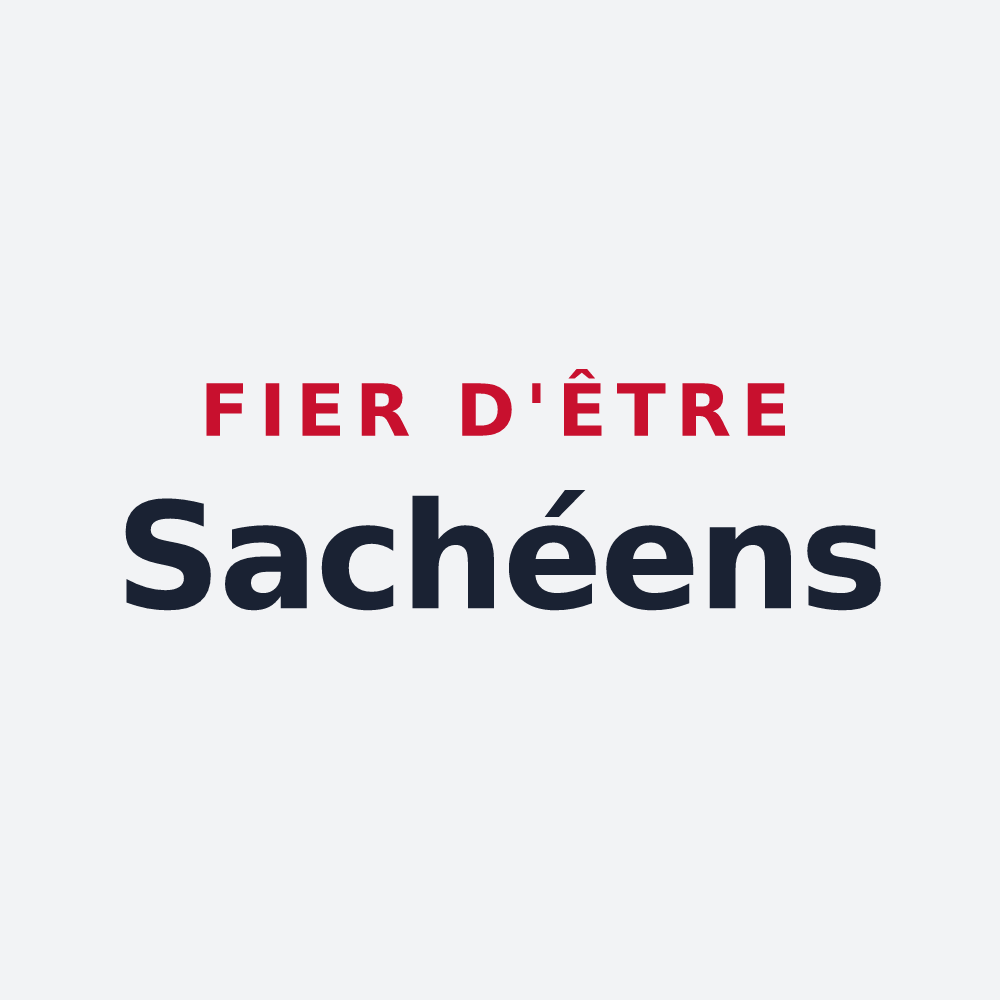 Poster « Fier d'être Sachéens » — design pour Saché