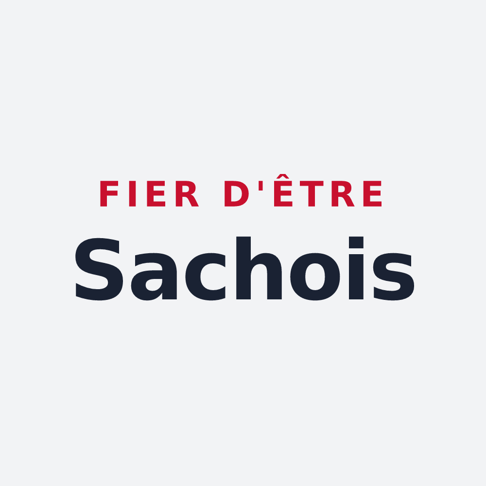 Poster « Fier d'être Sachois » — design pour Sachy