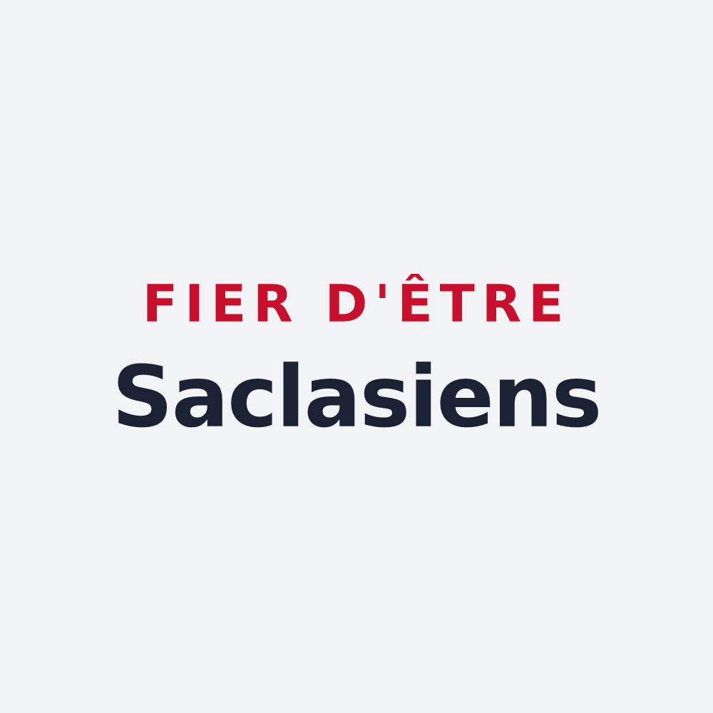 Poster « Fier d'être Saclasiens » — design pour Saclas