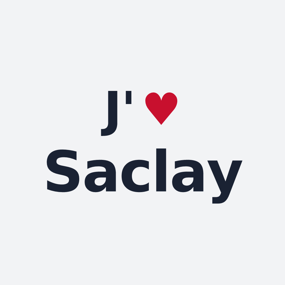 Poster personnalisé Saclay — design J'aime Saclay