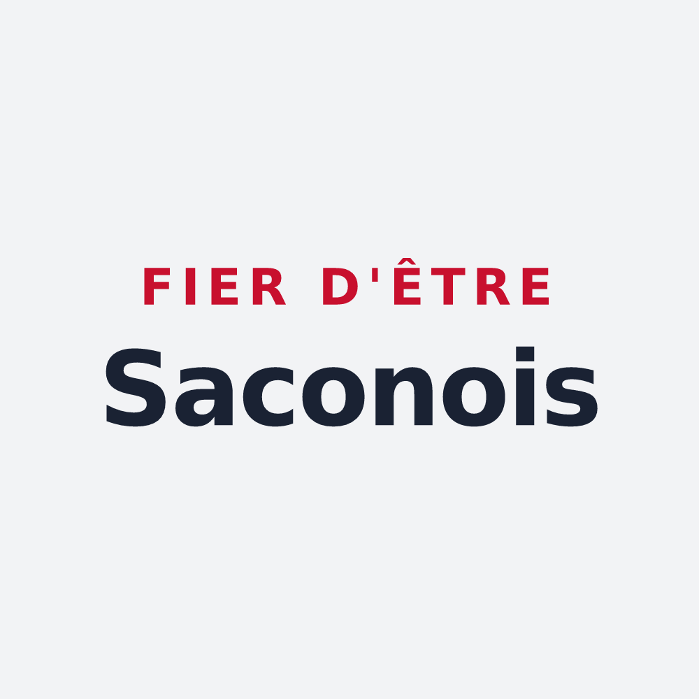 Poster « Fier d'être Saconois » — design pour Saconin-et-Breuil