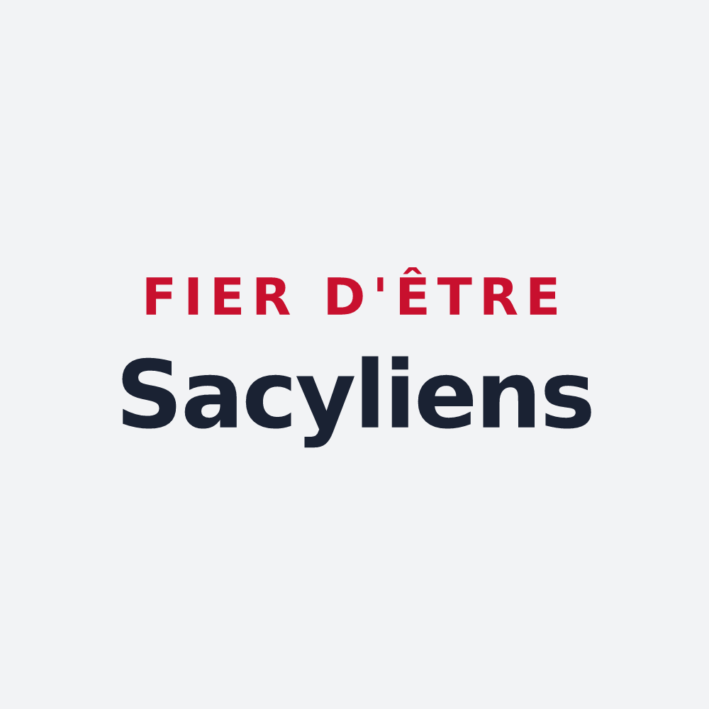 Poster « Fier d'être Sacyliens » — design pour Sacy-le-Grand