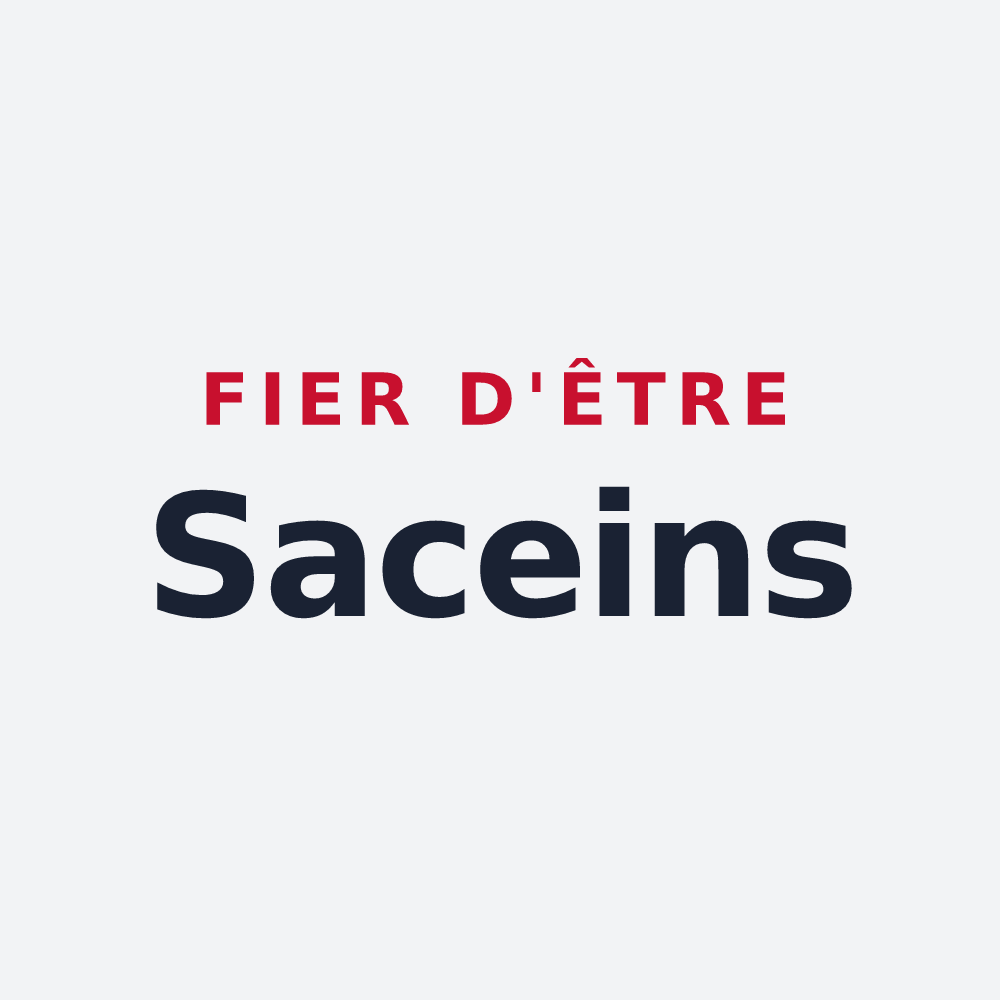 Poster « Fier d'être Saceins » — design pour Sacy