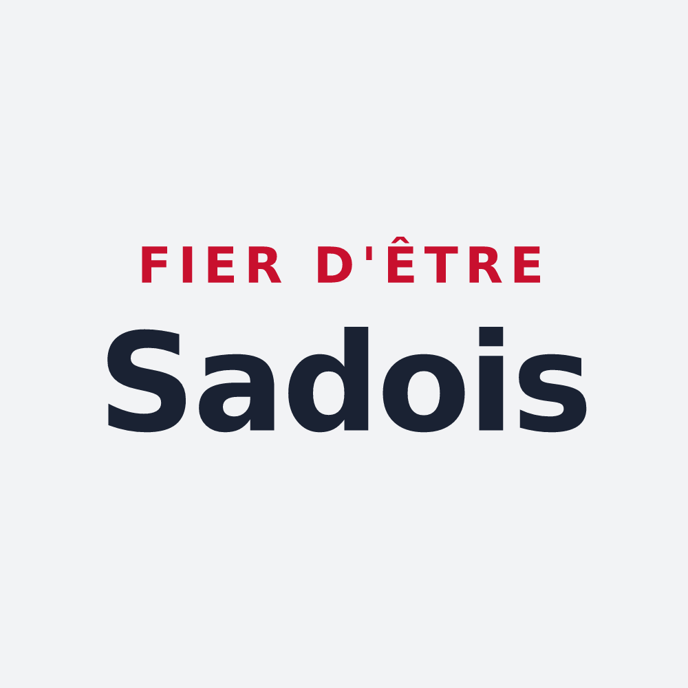 Poster « Fier d'être Sadois » — design pour Sada