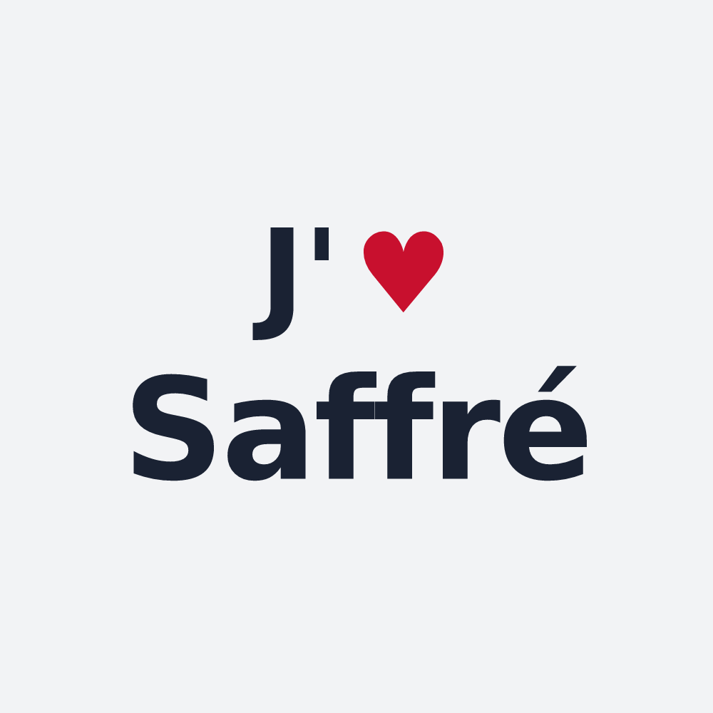 Poster personnalisé Saffré — design J'aime Saffré