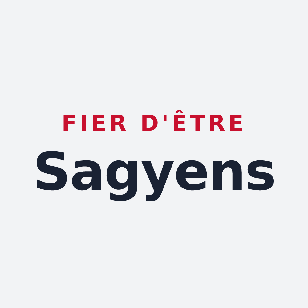 Poster « Fier d'être Sagyens » — design pour Sagy