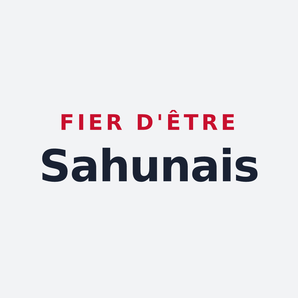 Poster « Fier d'être Sahunais » — design pour Sahune