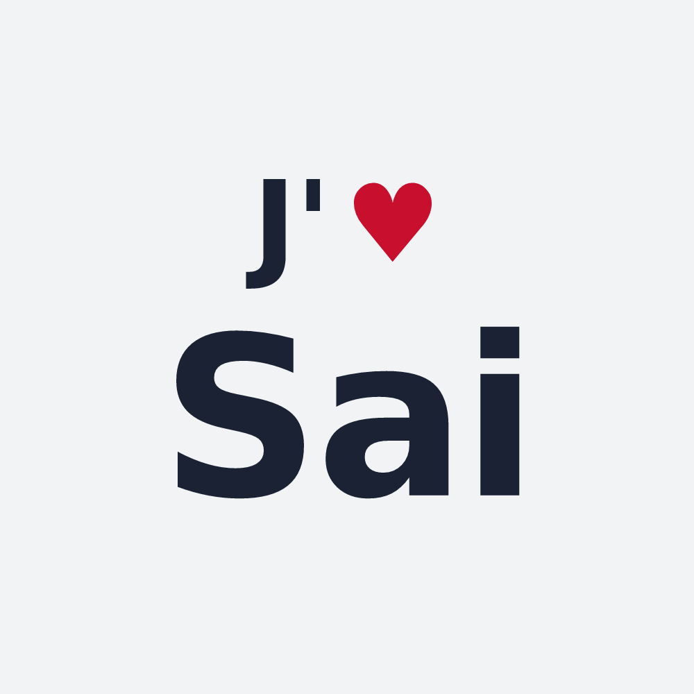 Poster personnalisé Sai — design J'aime Sai