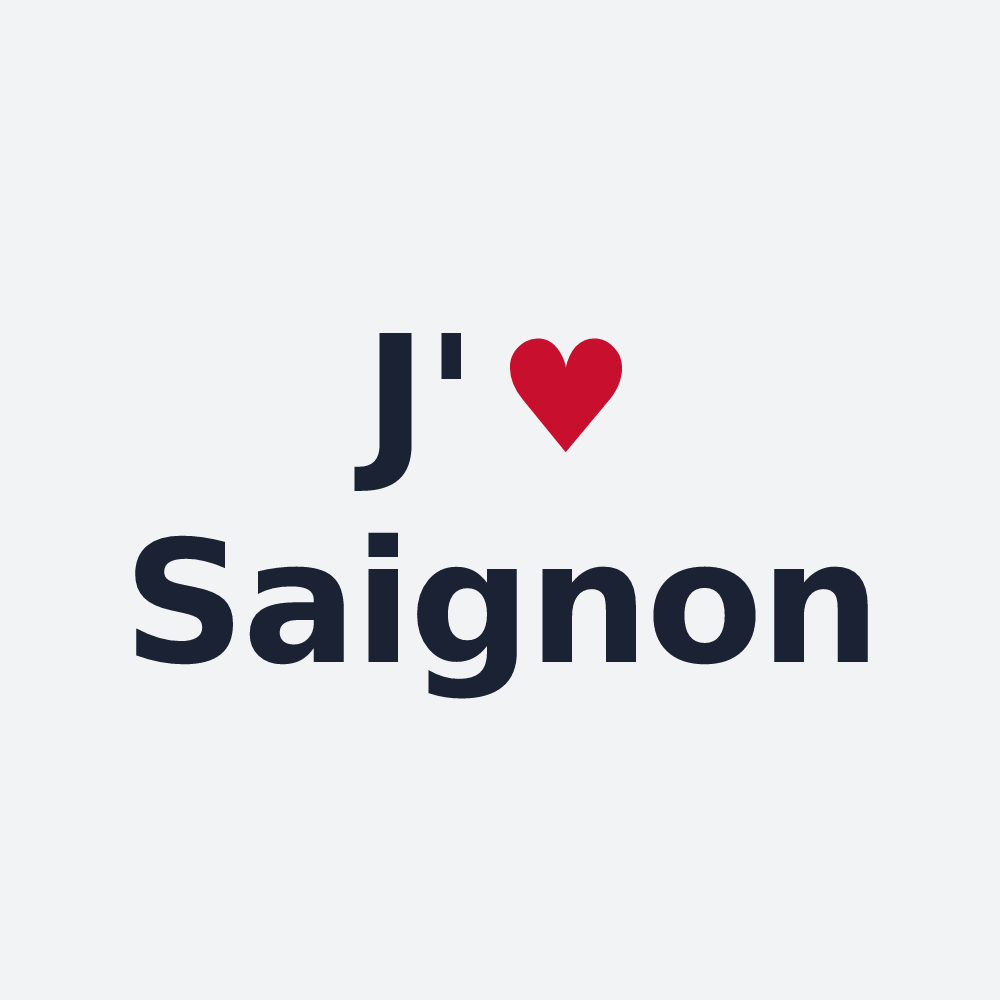 Poster personnalisé Saignon — design J'aime Saignon