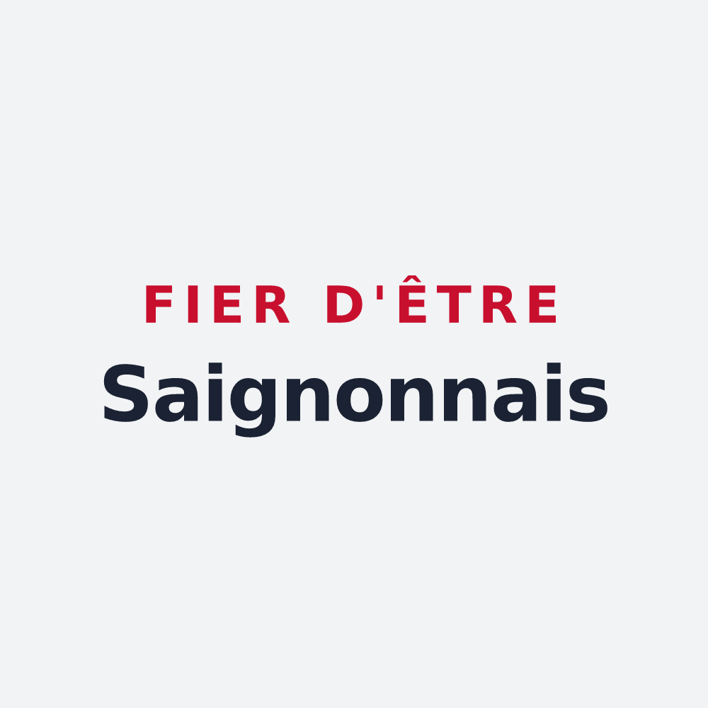 Poster « Fier d'être Saignonnais » — design pour Saignon