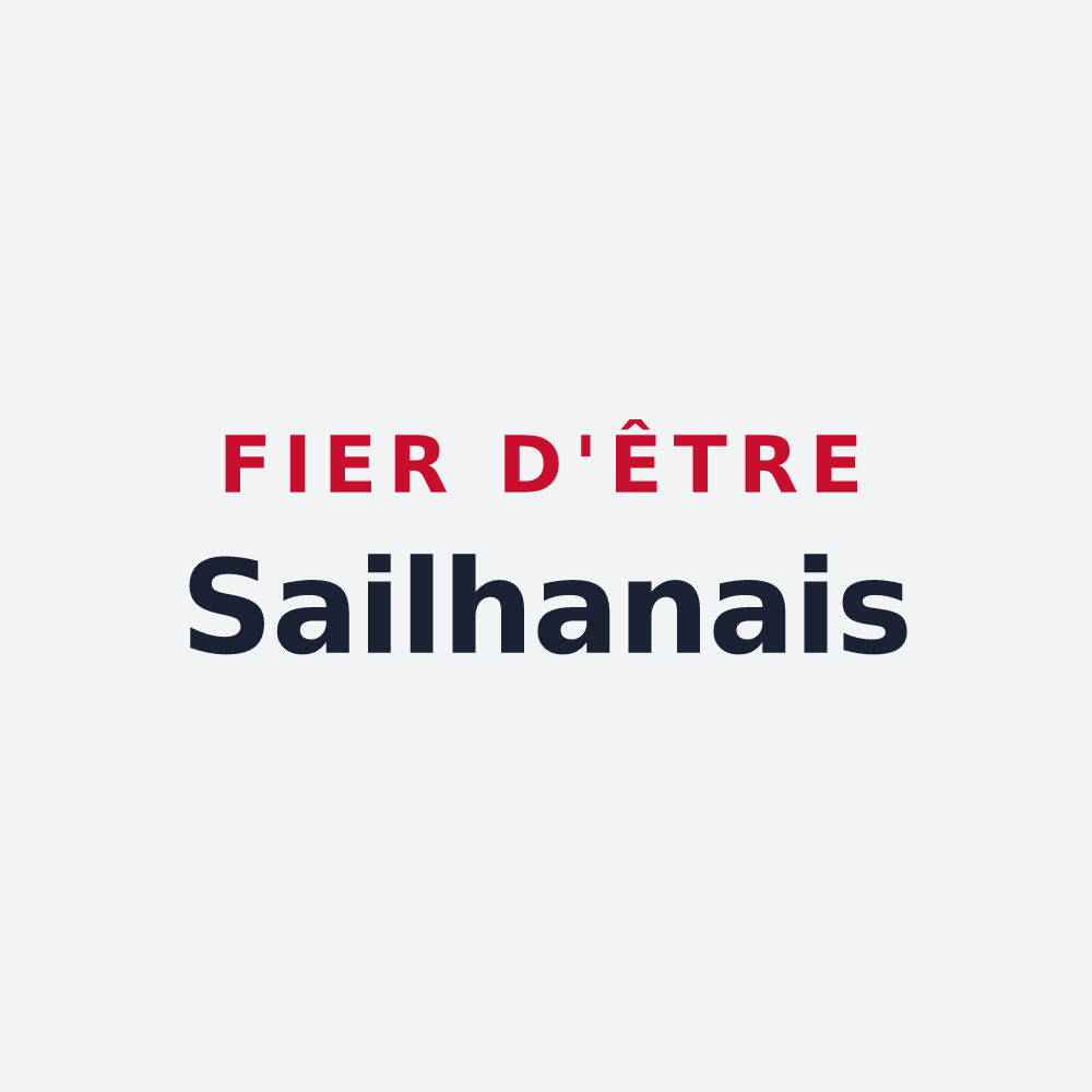 Poster « Fier d'être Sailhanais » — design pour Sailhan