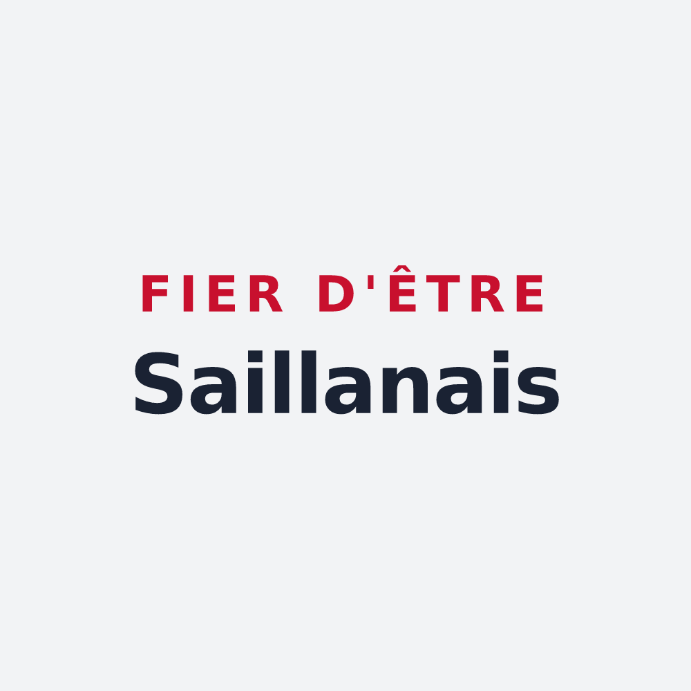 Poster « Fier d'être Saillanais » — design pour Saillans
