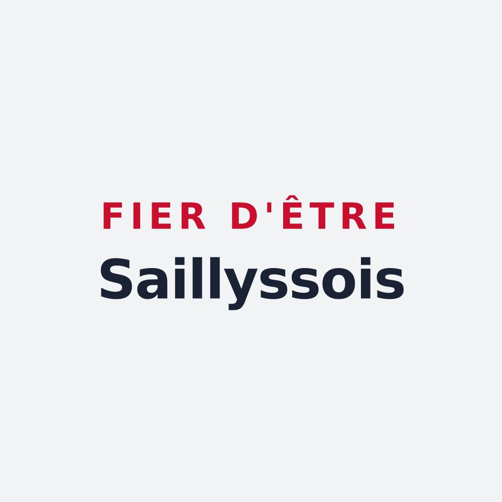 Poster « Fier d'être Saillyssois » — design pour Sailly-Flibeaucourt